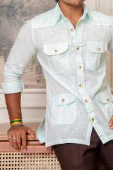 The Ultimate Hunting Shirt — Royal Mist - Jaipuri Crown