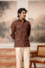 The Ultimate Hunting Shirt — Saddle Brown - Jaipuri Crown