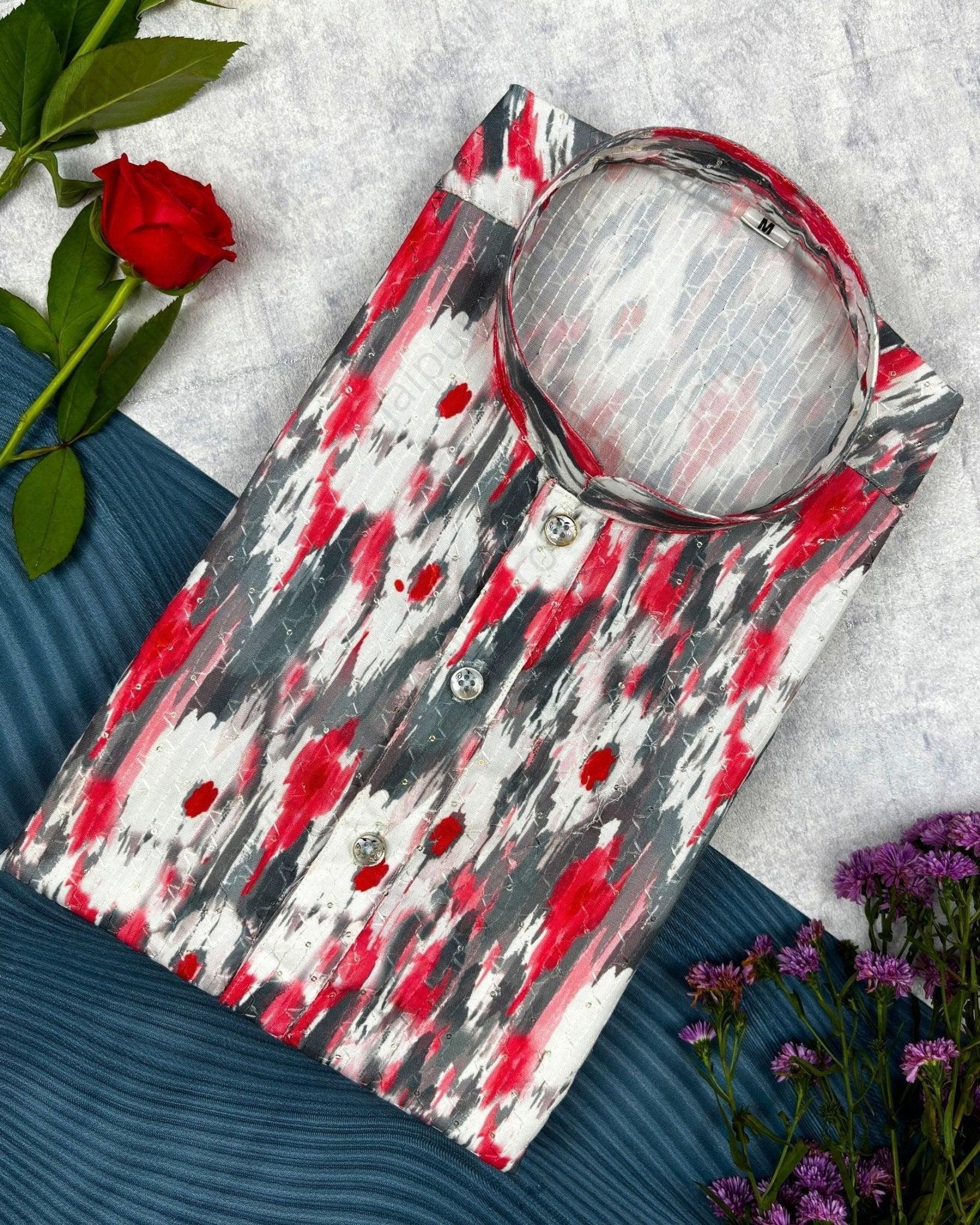 Urban Harmony Printed Kurta - Jaipuri Crown