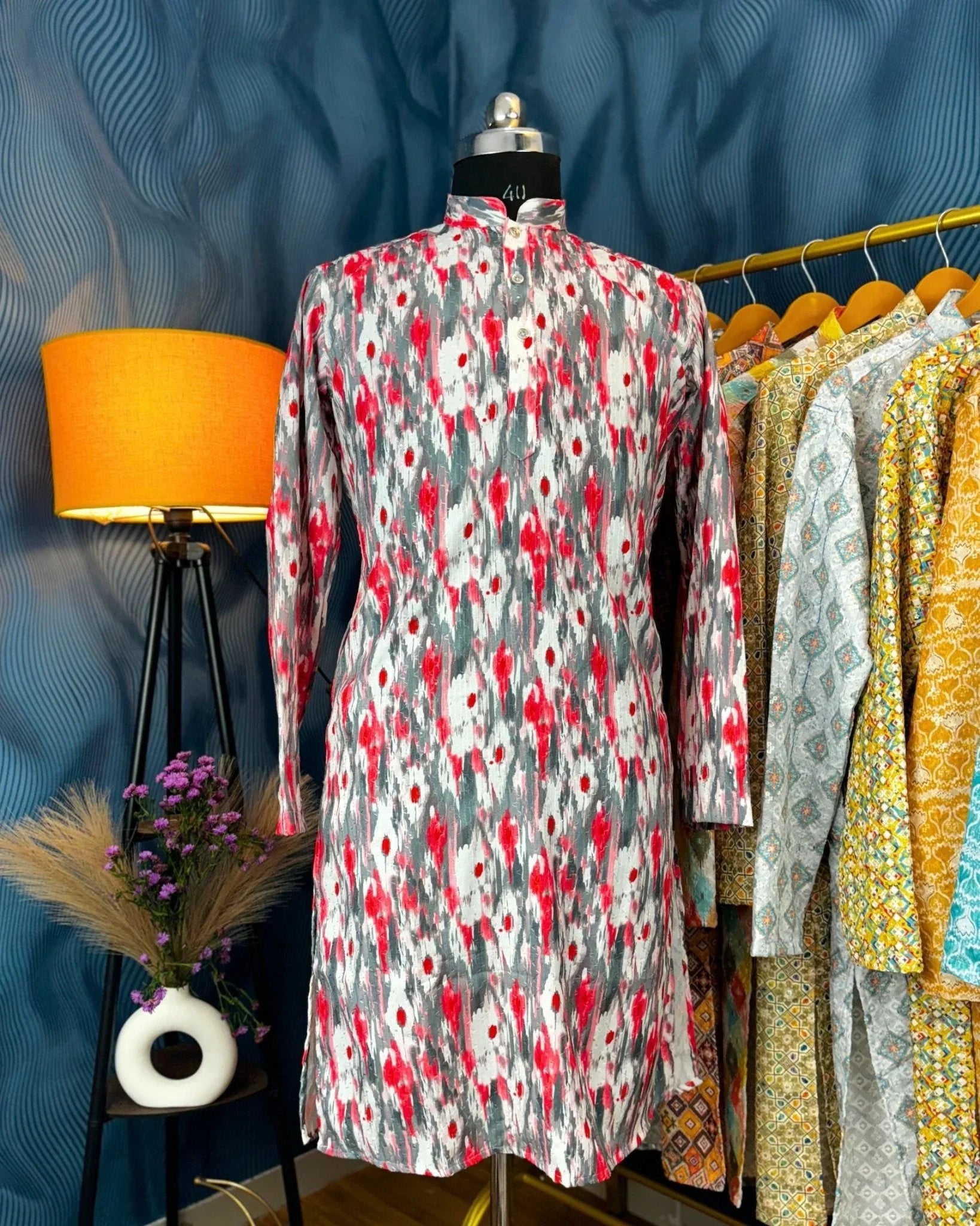 Urban Harmony Printed Kurta - Jaipuri Crown