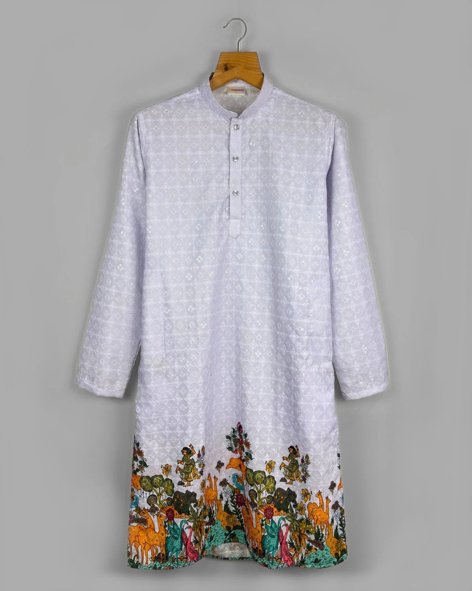 Van Vihar – Printed Lucknowi Kurta - Jaipuri Crown