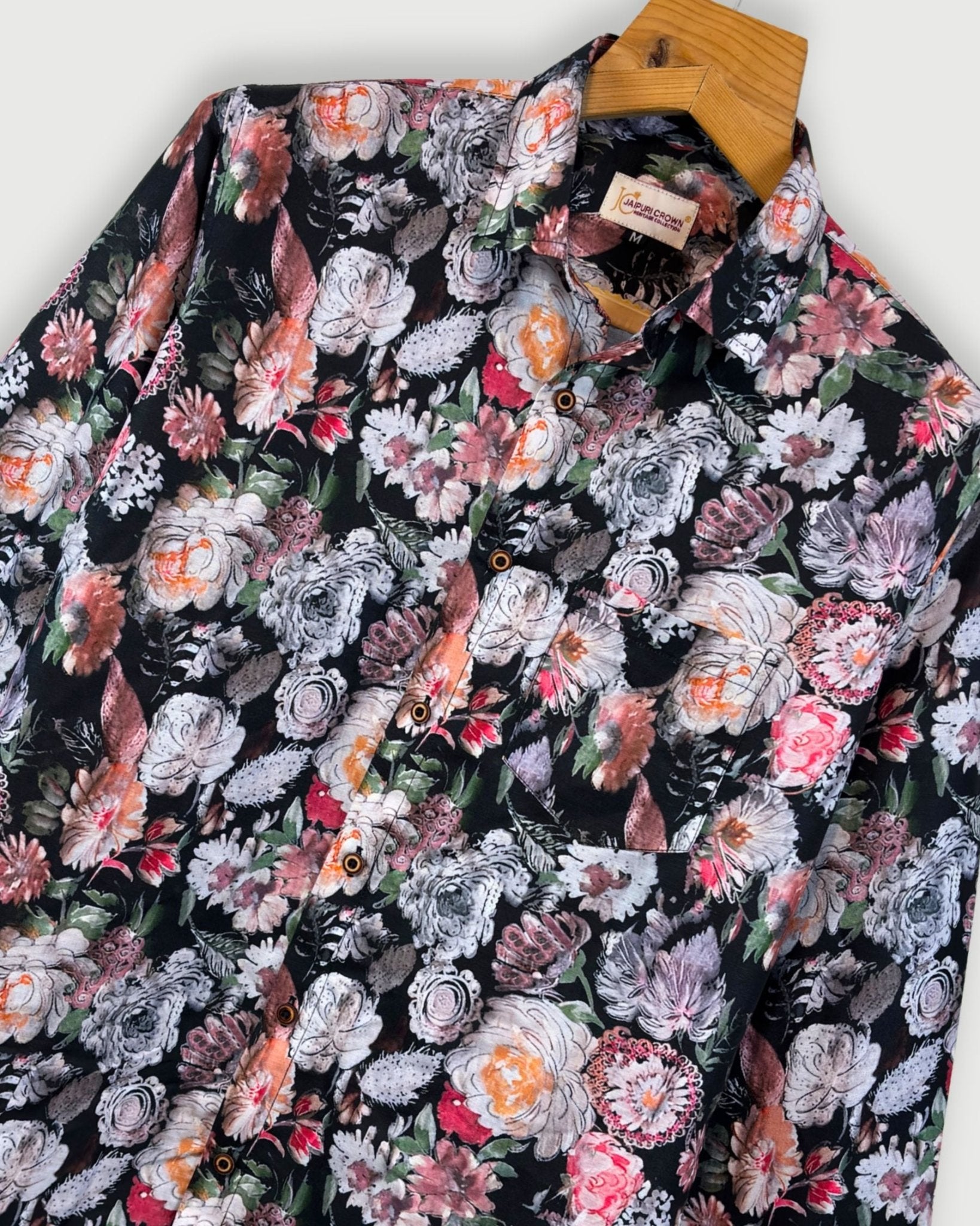 Vintage Bloom – Full Sleeve Printed Shirt - Jaipuri Crown