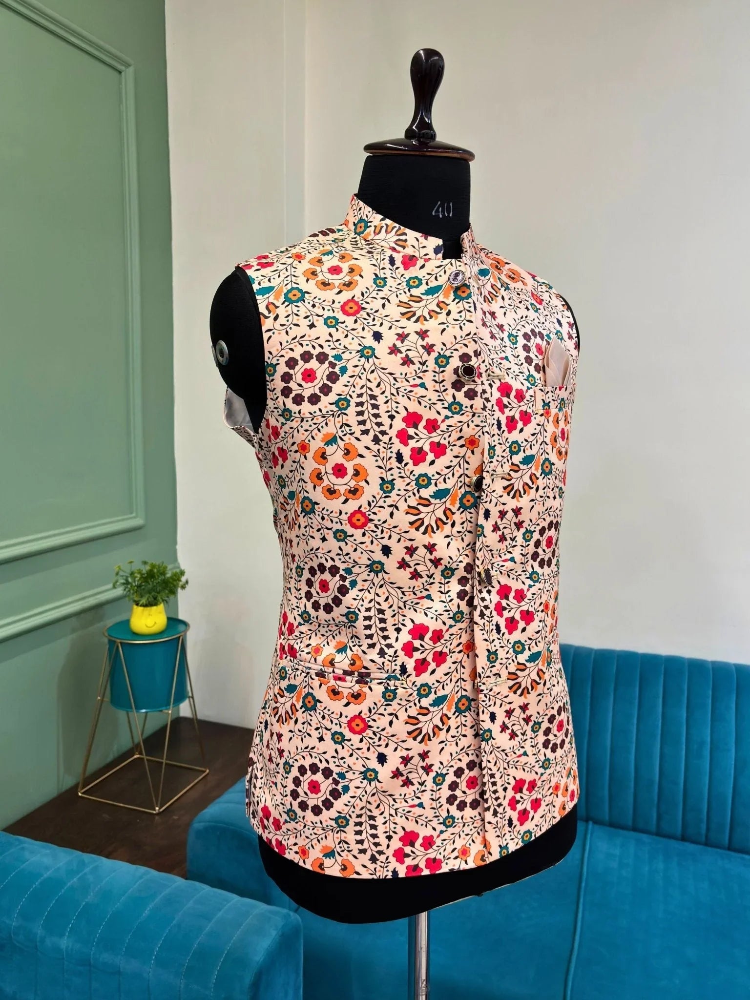 Zardozi Zenith Nehru Jacket - Jaipuri Crown