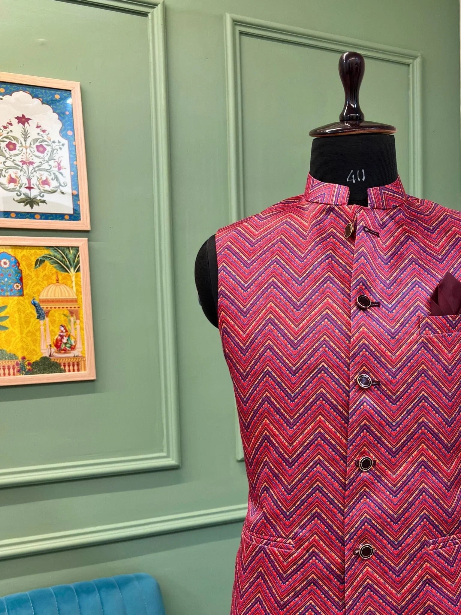 Zigzag Fusion modi jacket - Jaipuri Crown