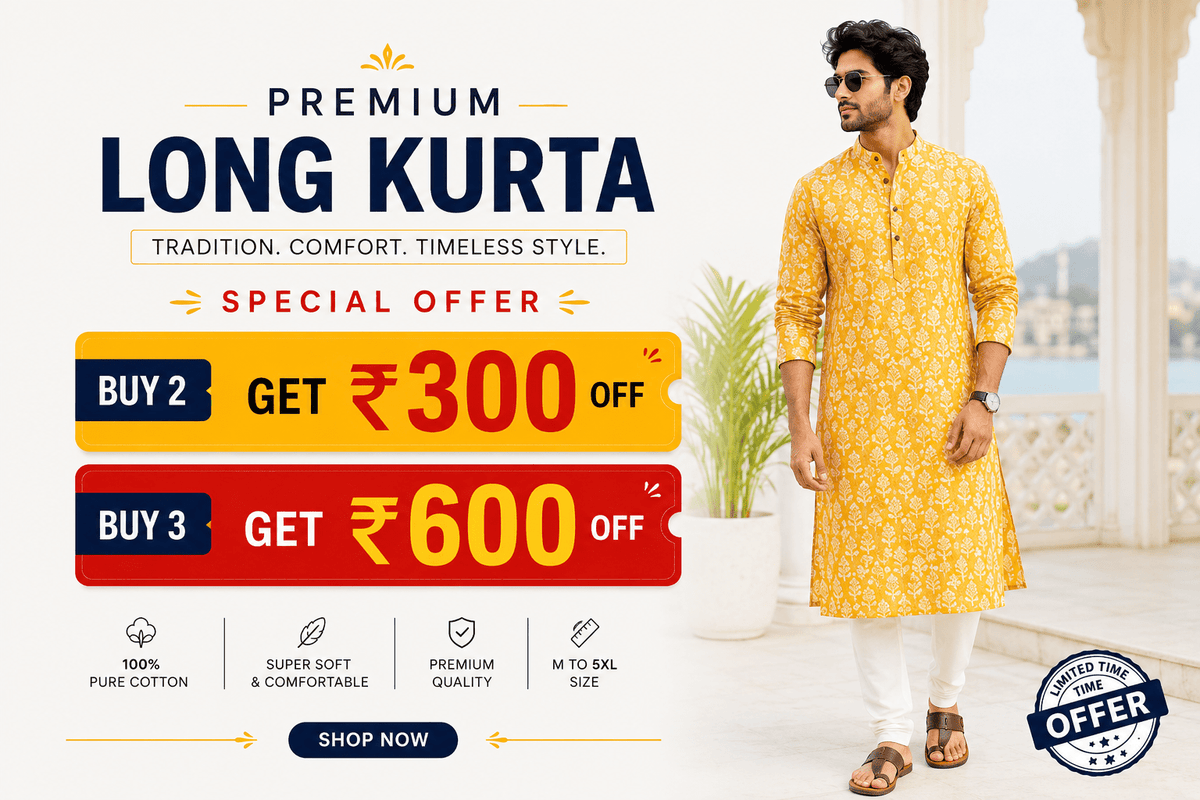 Long Kurta - Jaipuri Crown