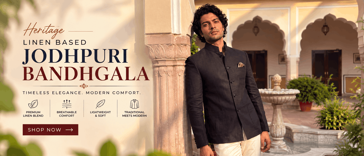 Heritage Linen Jodhpuri Bandhgala