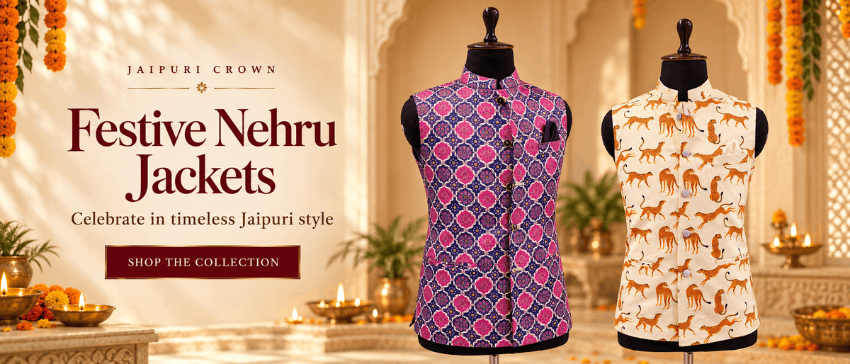 Nehru Jacket - Jaipuri Crown