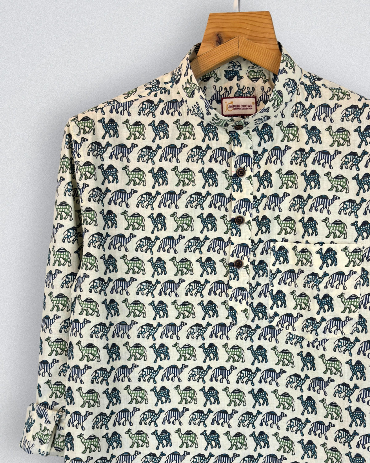 Wild Safari – Printed Cotton Short Kurta