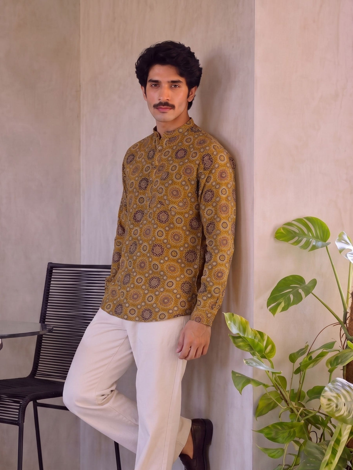 Desert Blooms – Printed Cotton Short Kurta