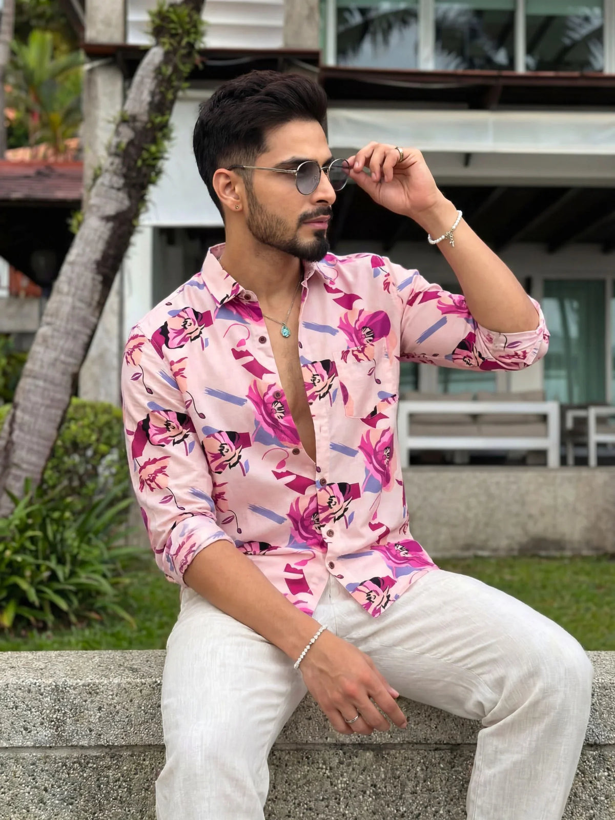 Blush Shadow – Full Sleeve Printed Shirt