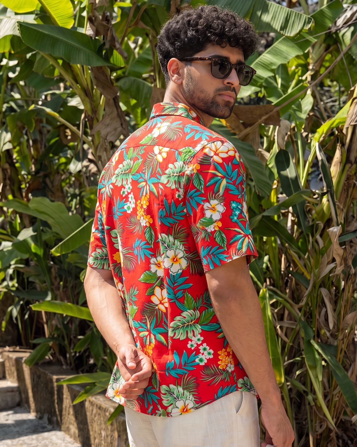 Tropical Vibes – Half Sleeve Cotton Shirt