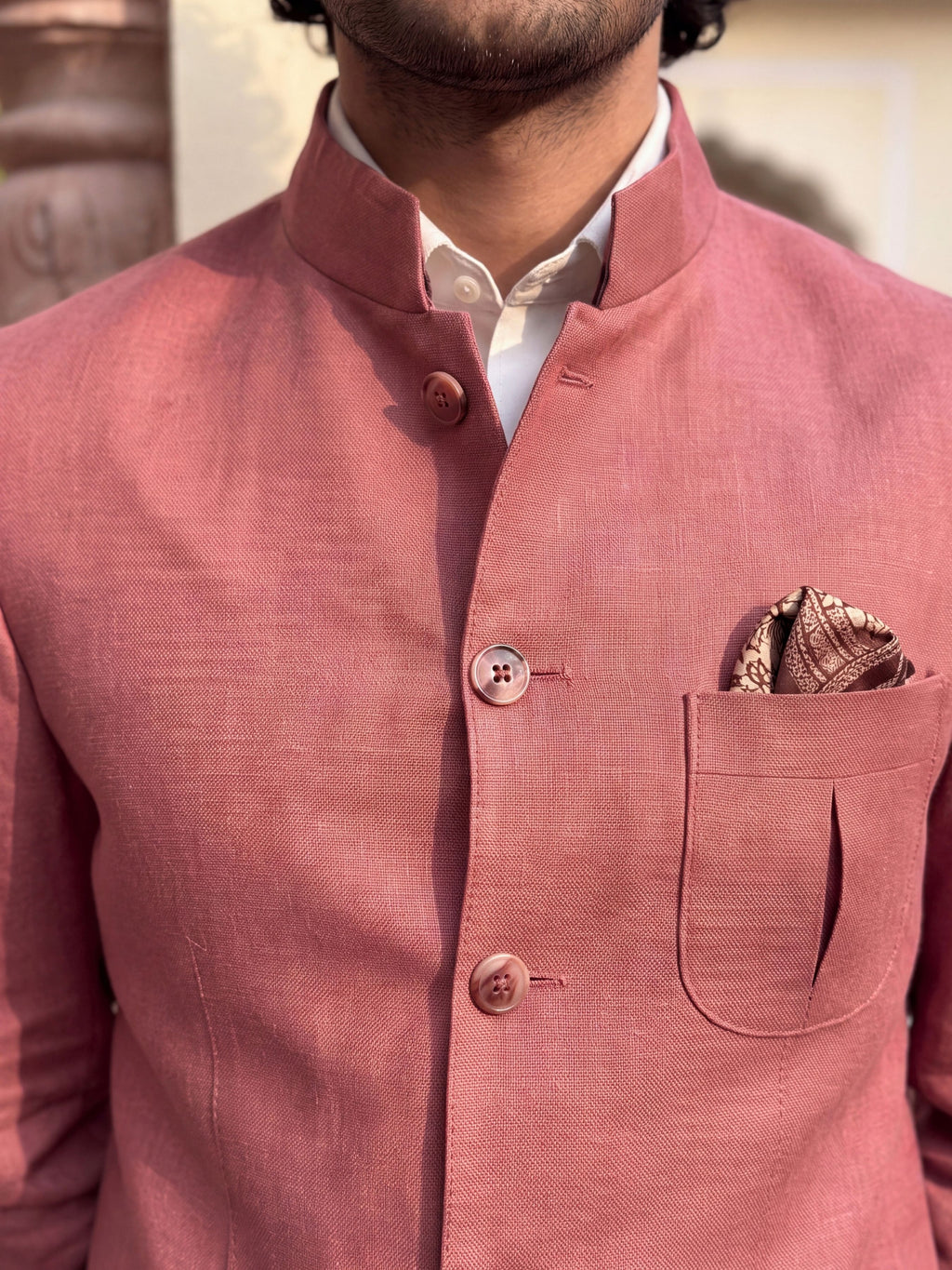 Modern Linen Jodhpuri Bandhgala