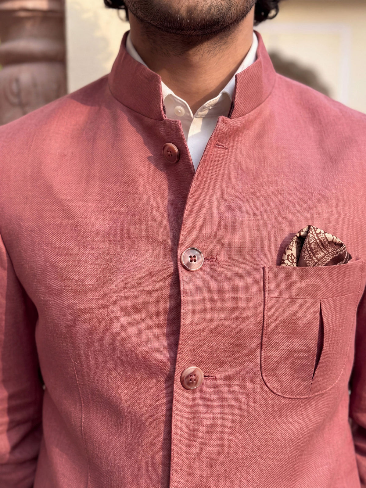Modern Linen Jodhpuri Bandhgala