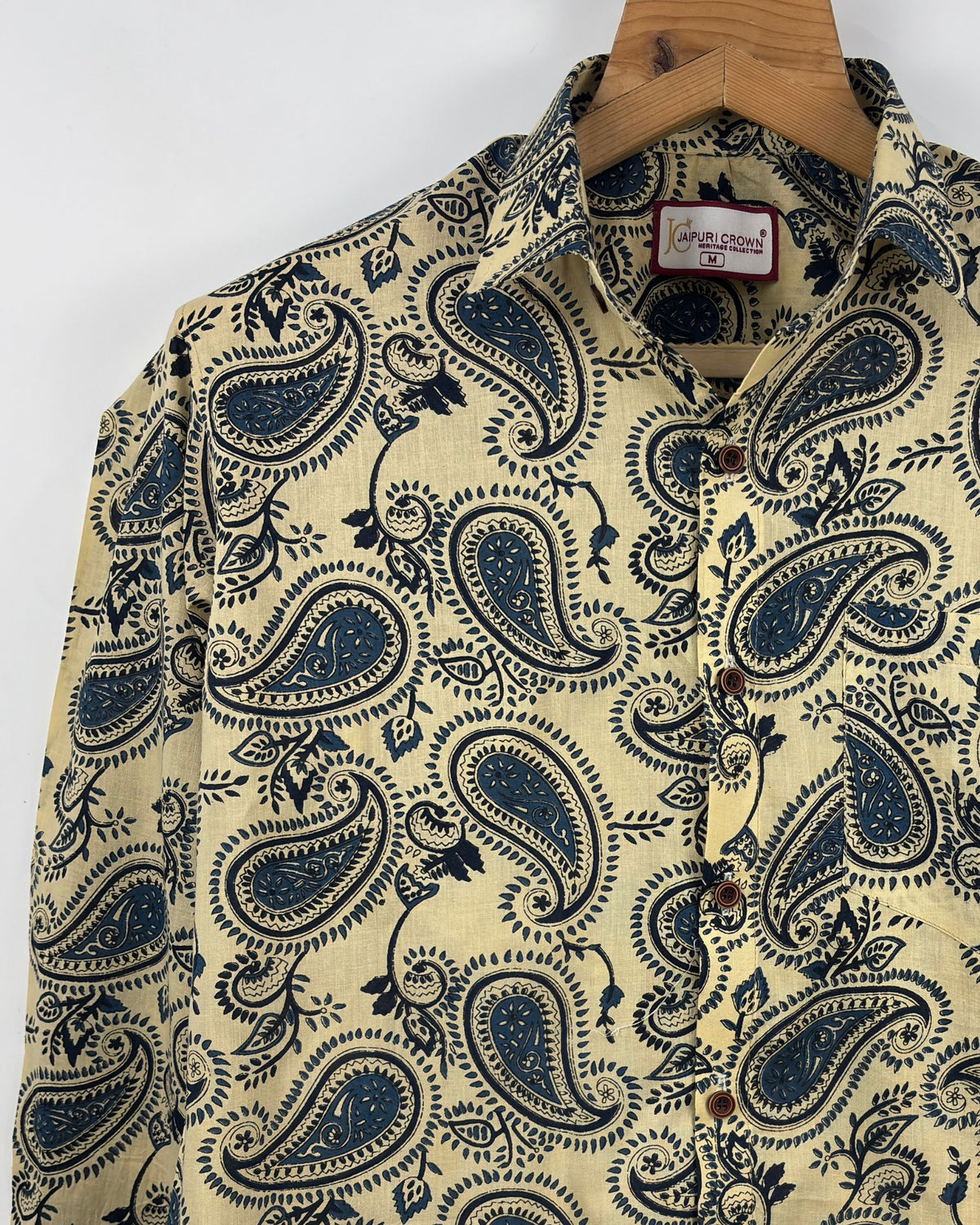 Royal Paisley – Men's Full Sleeve Cotton Shirt