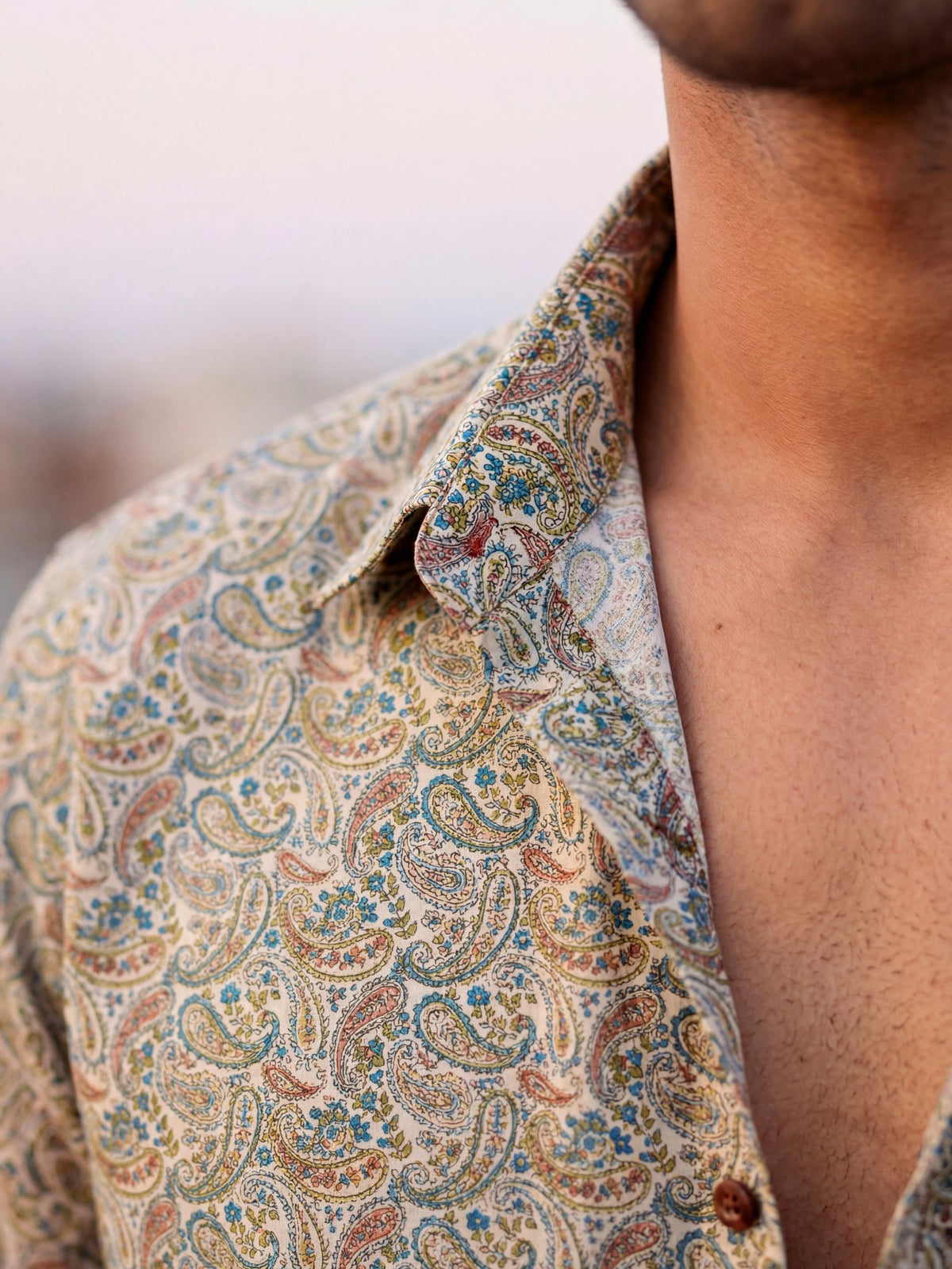 Paisley Dreams – Printed Cotton Full Sleeve Shirt