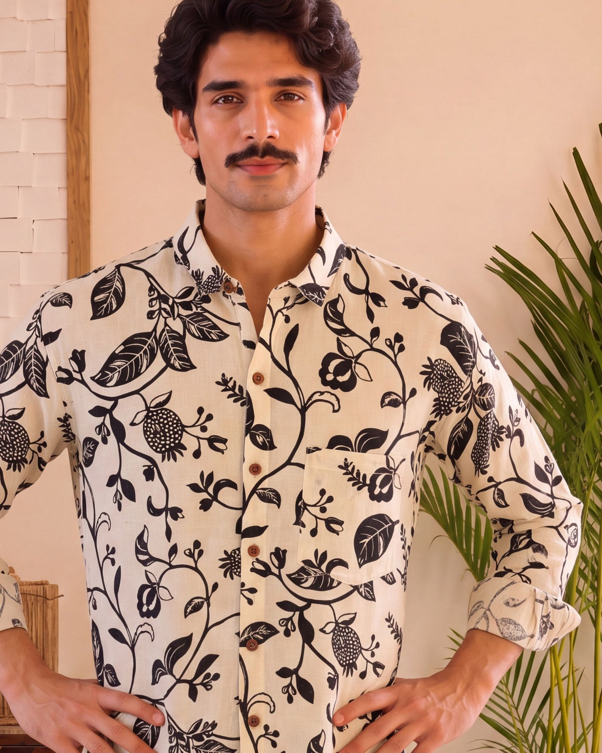 Heritage Leaf – Full Sleeve Cotton Shirt