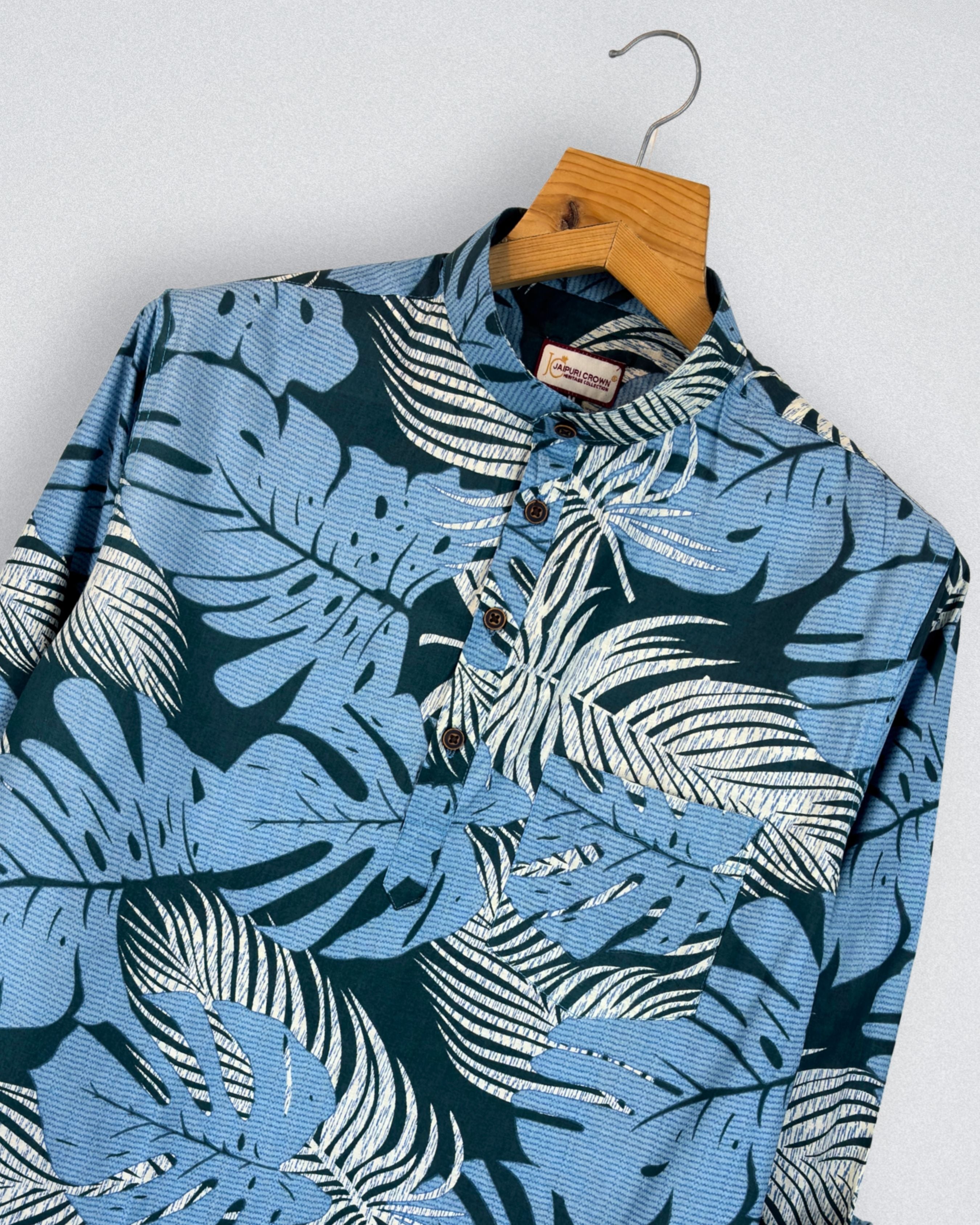 Tropical Breeze – Printed Cotton Short Kurta