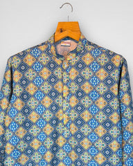 Azure Bandhej Kurta