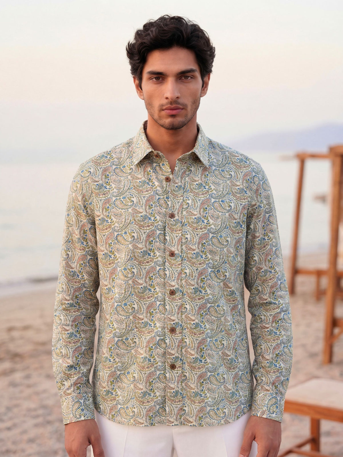Paisley Dreams – Printed Cotton Full Sleeve Shirt
