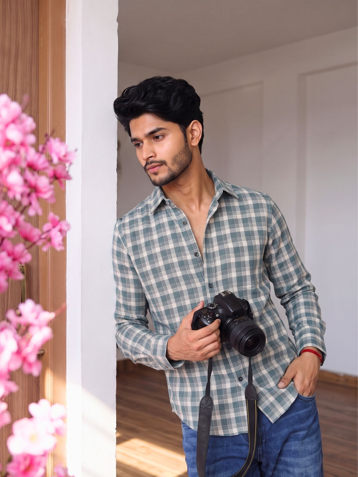Green Checks – Full Sleeve Cotton Shirt