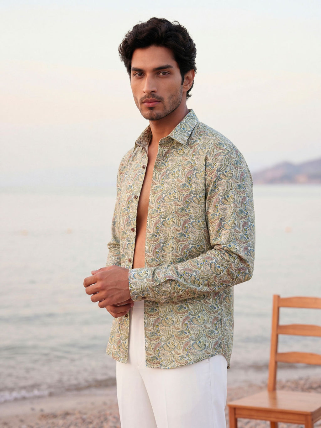 Paisley Dreams – Printed Cotton Full Sleeve Shirt