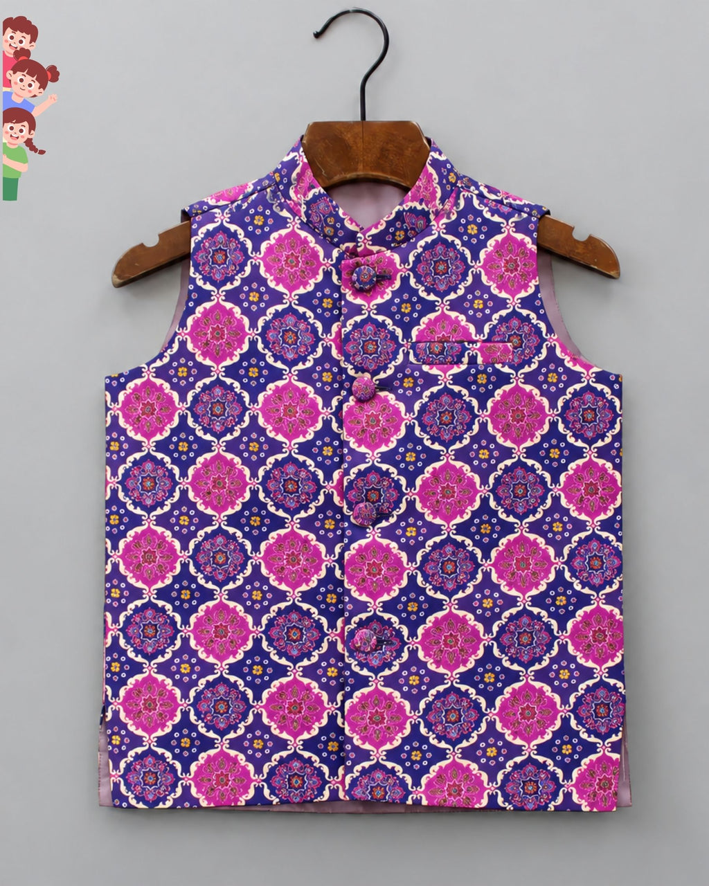 Vibrant Kid's Nehru Jacket