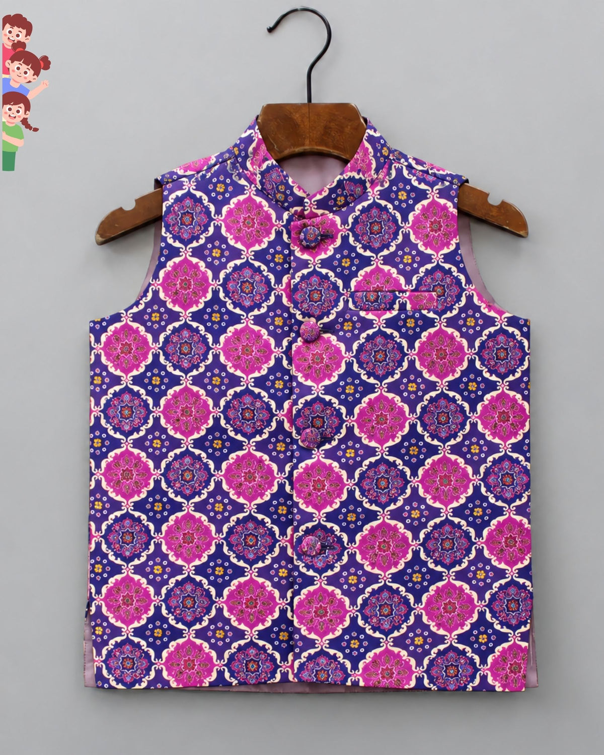 Vibrant Kid's Nehru Jacket