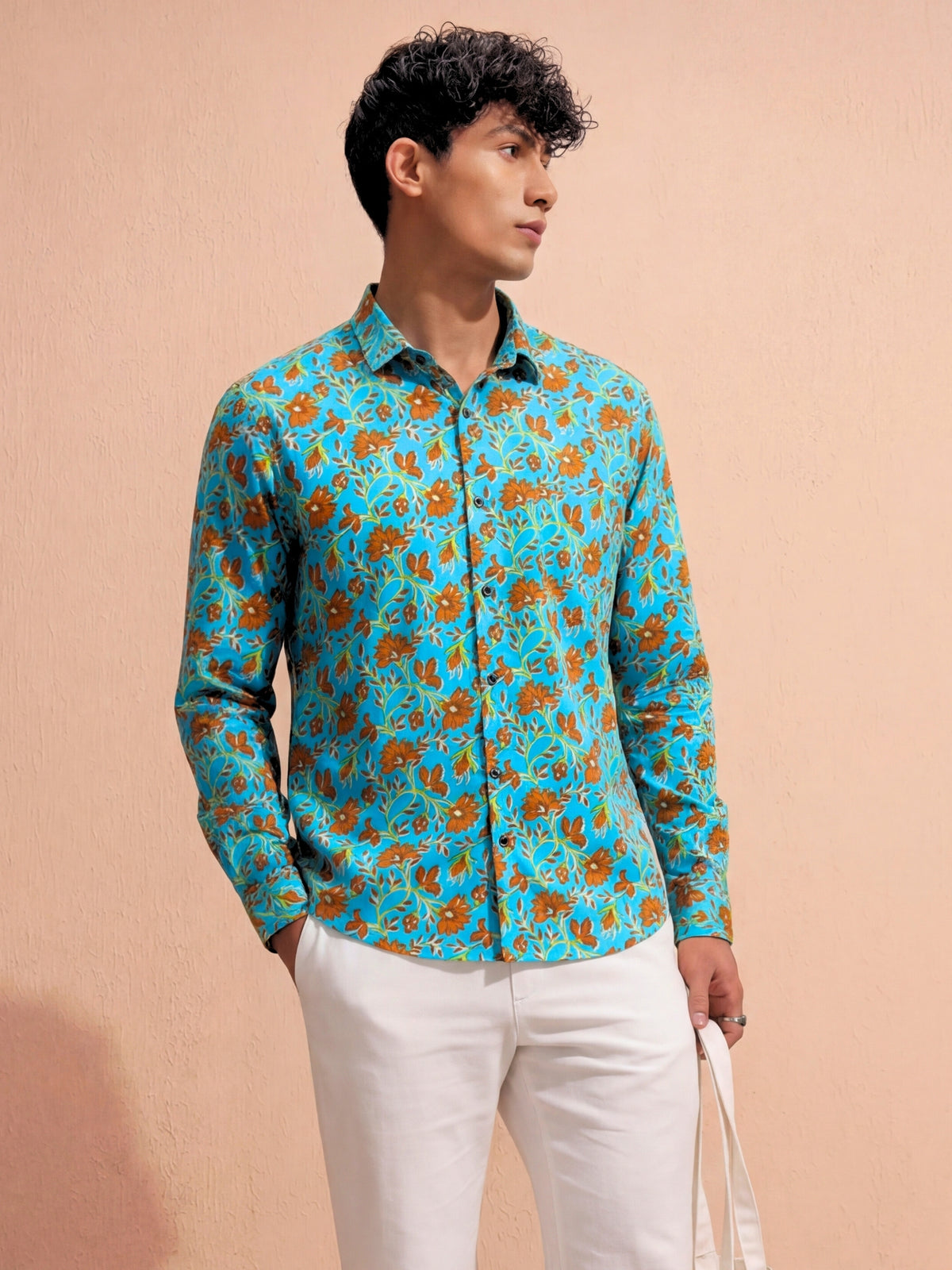 Jaipuri Kalamkari - Pure Cotton Handblock Shirt