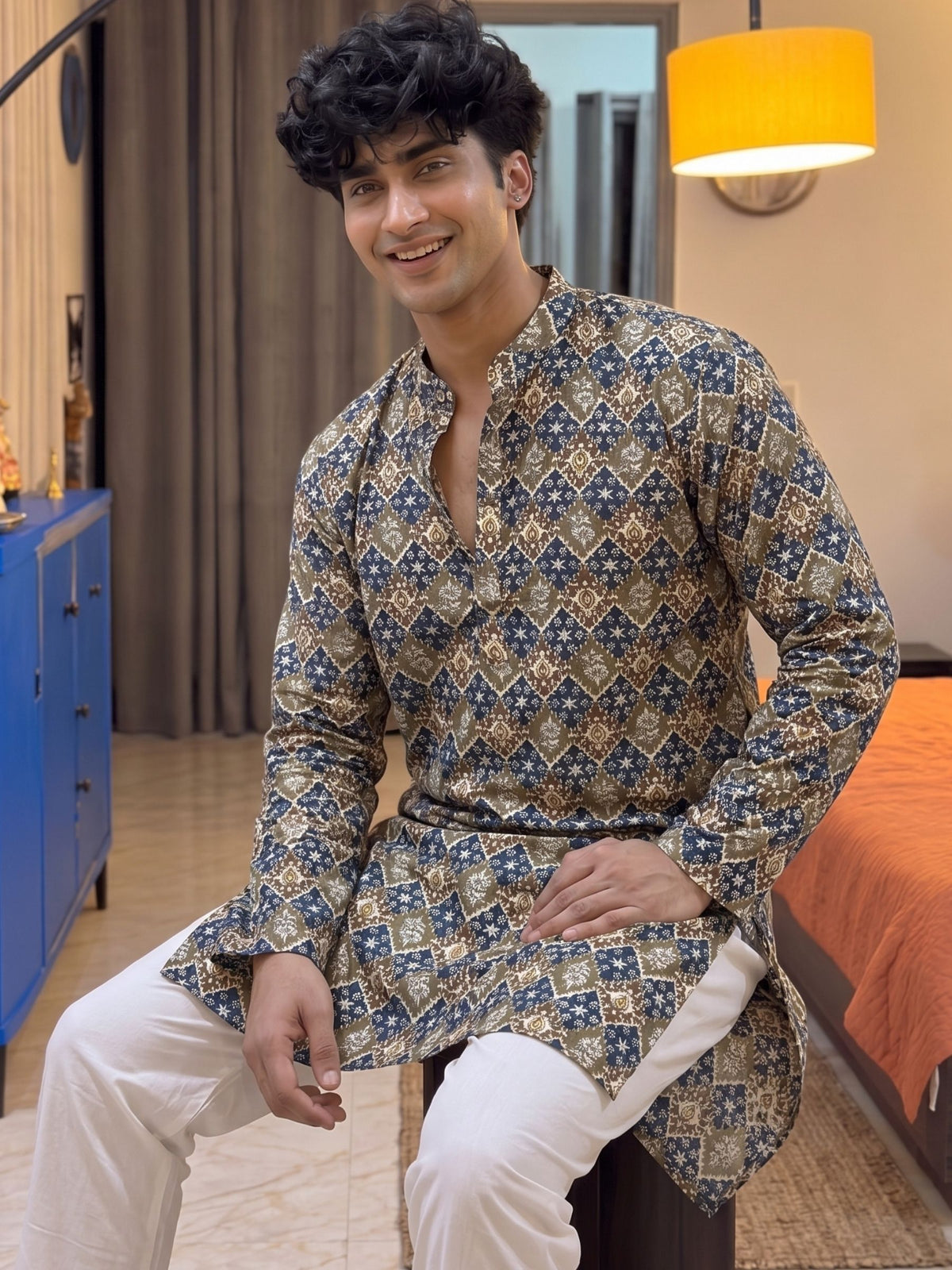 Stylish Printed Long Kurta for Modern Elegance