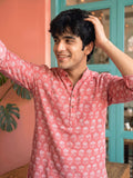 Petal Charm – Printed Cotton Short Kurta