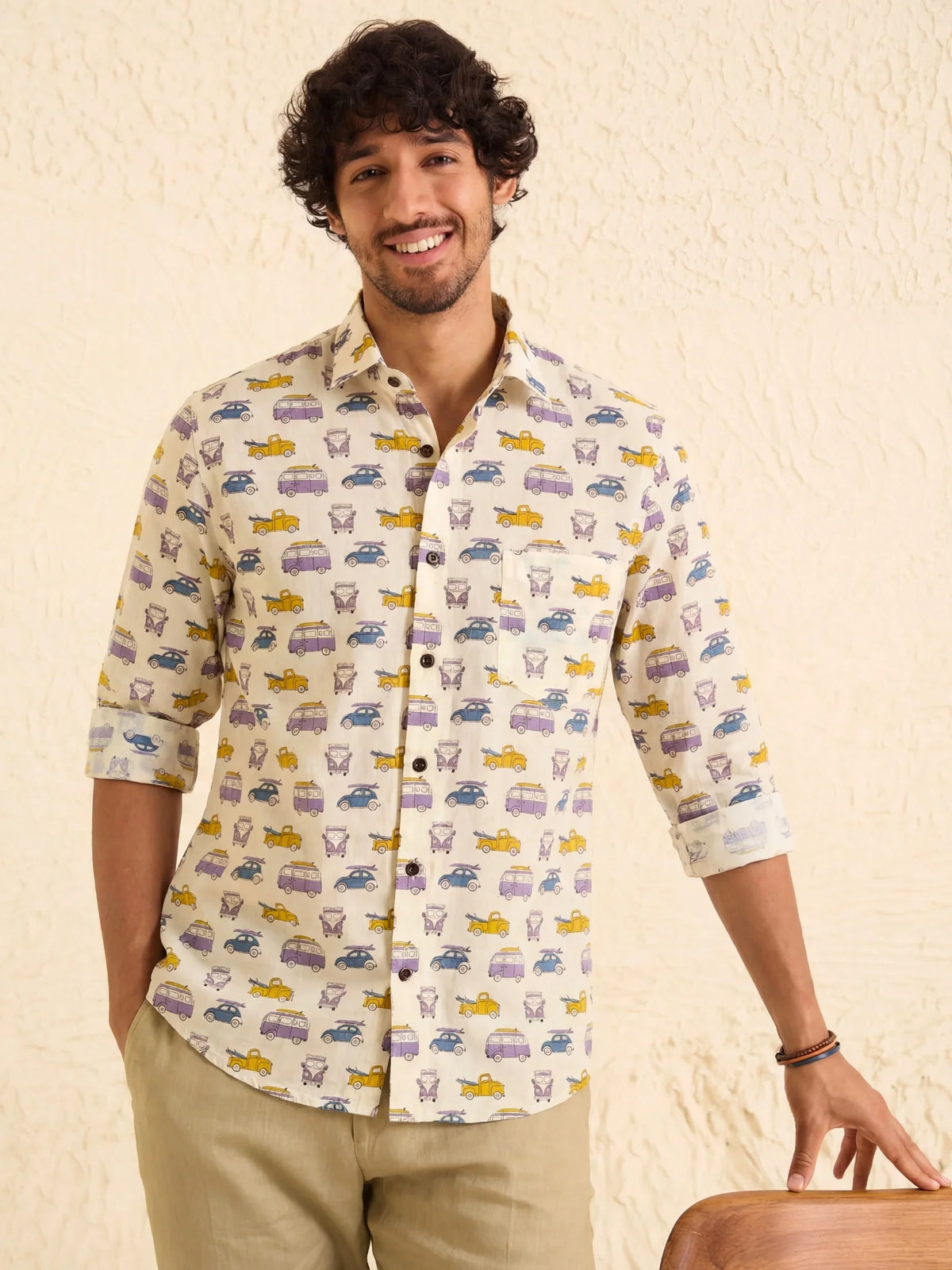 Vintage Rides – Printed Cotton Full Sleeve