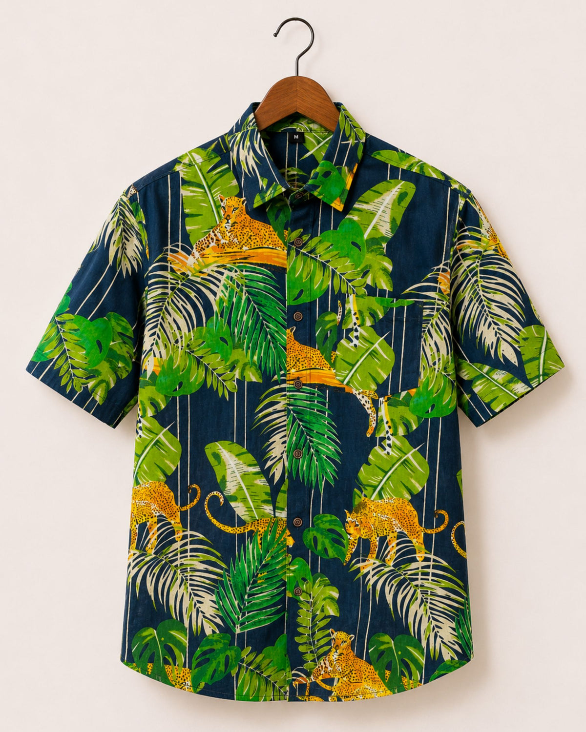 Tropical Vibes – Printed Cotton Half Sleeve Shirt