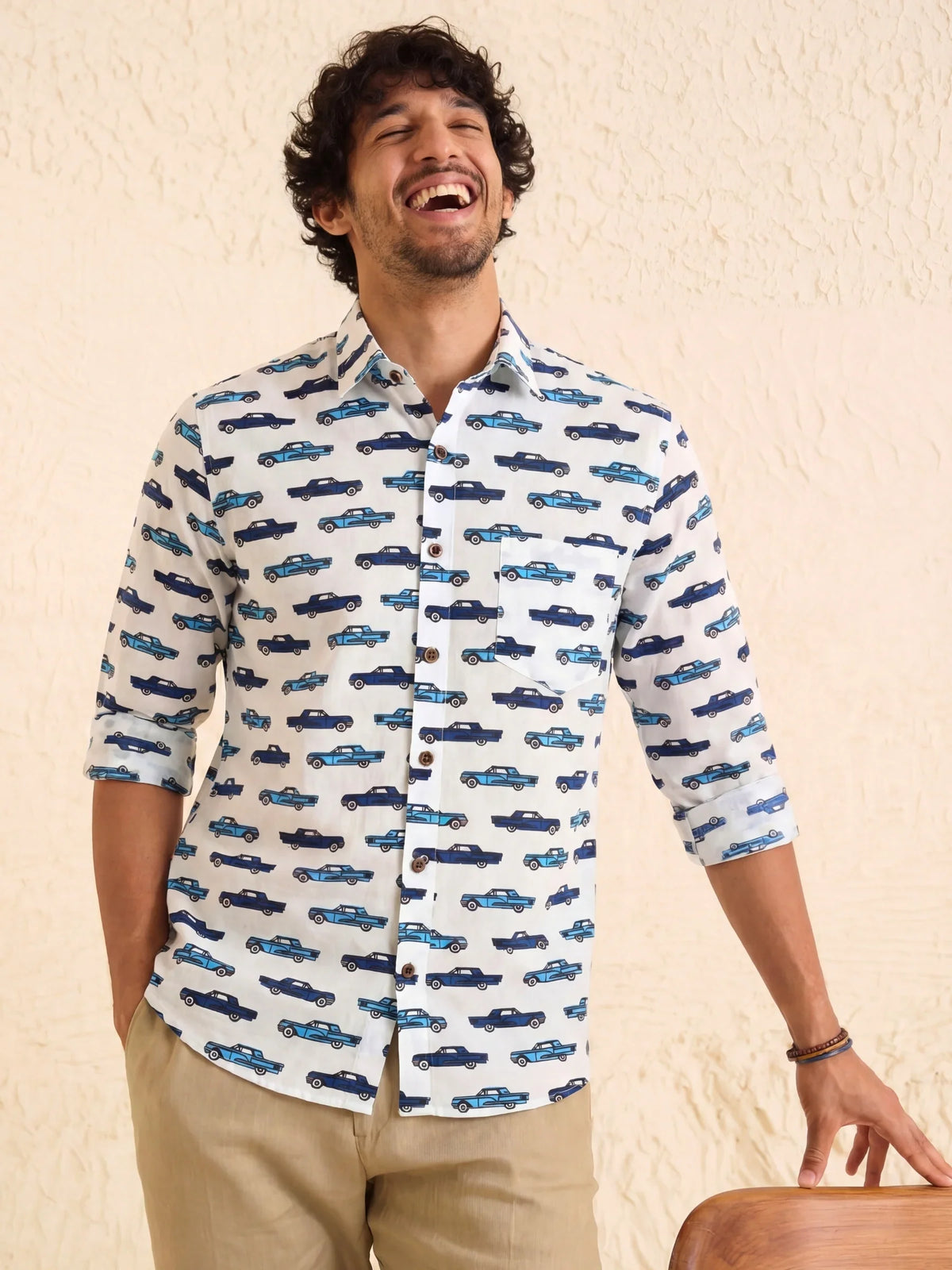 Vintage Vroom – Printed Cotton Full Sleeve