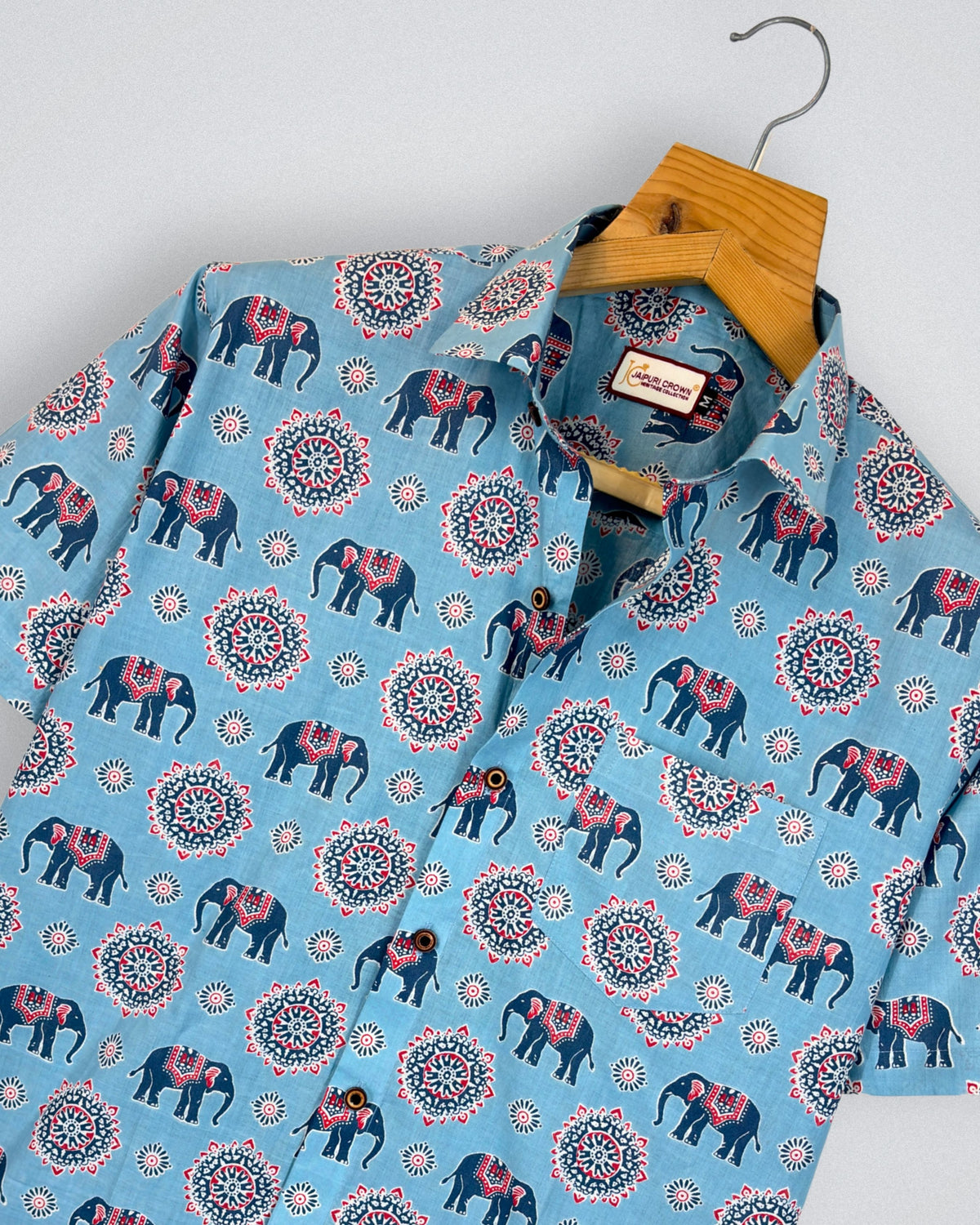 Elephant Dance – Printed Cotton Half Sleeve