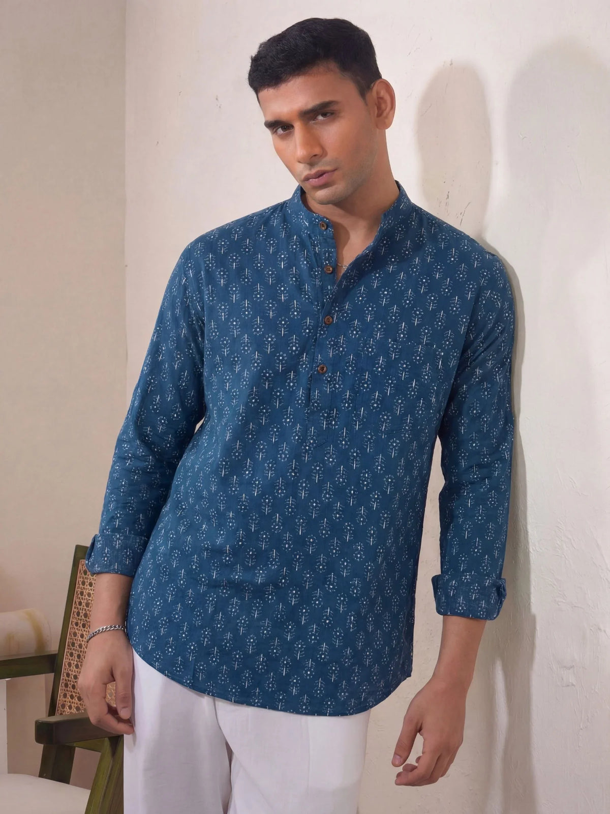 Daisy Dance – Printed Cotton Short Kurta