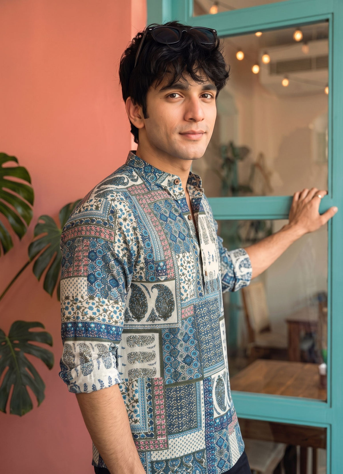 Royal Rajasthan – Printed Cotton Short Kurta
