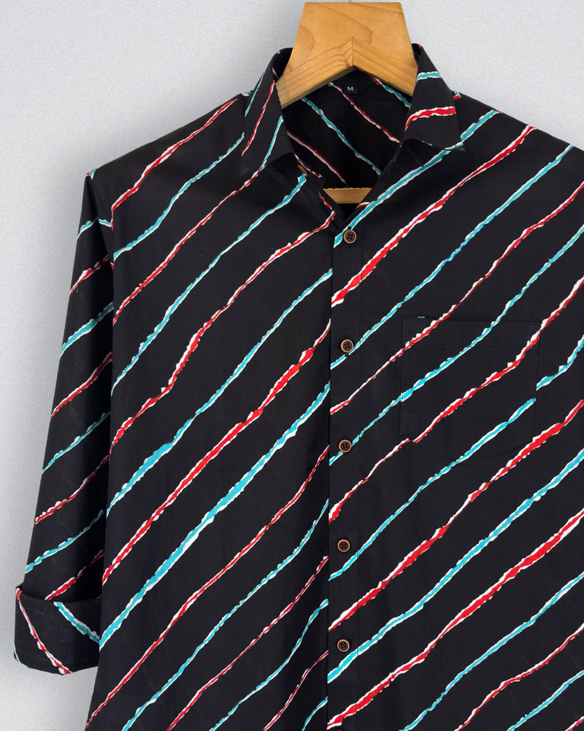Vibrant Stripes – Printed Cotton Full Sleeve