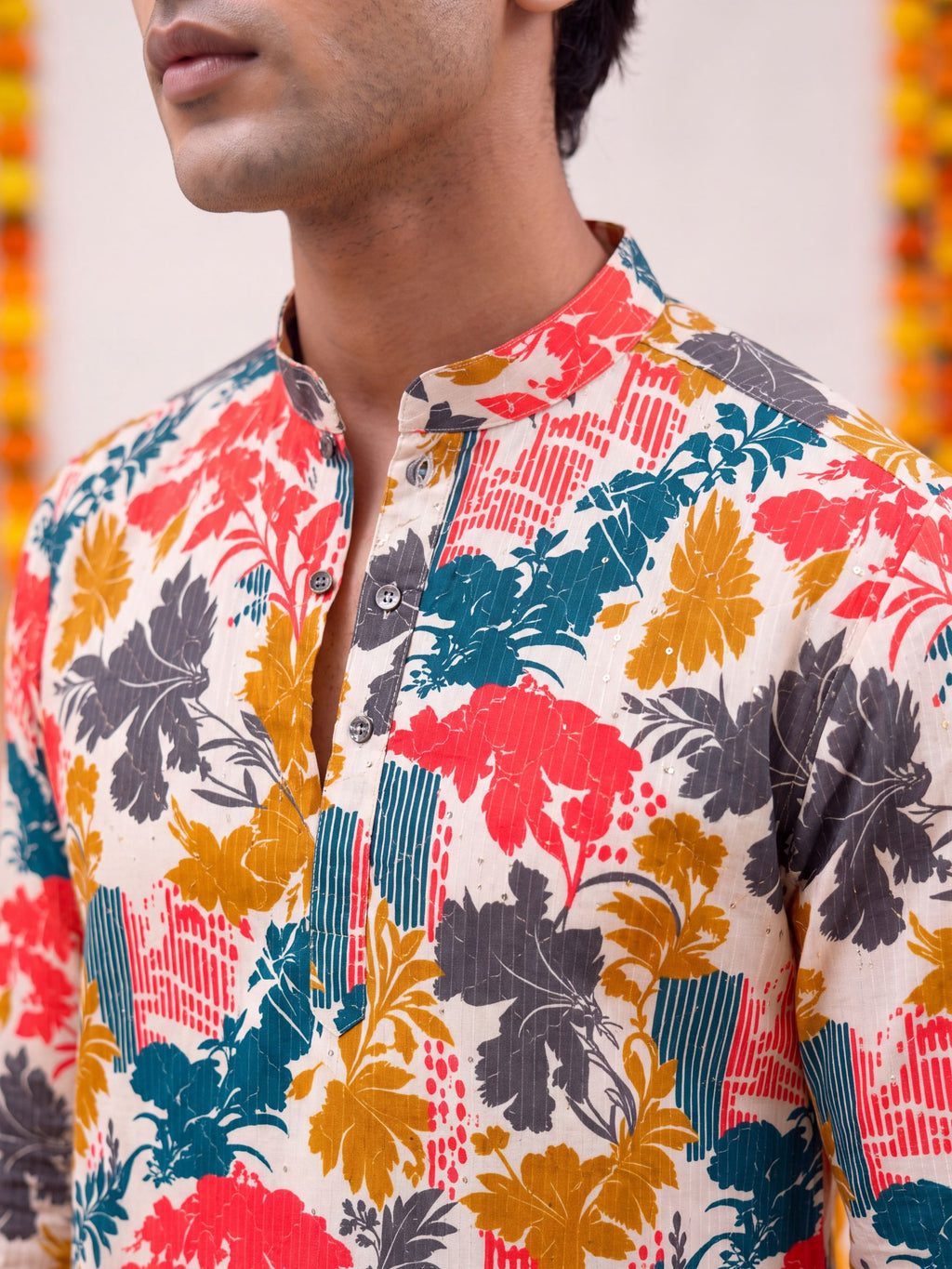 Multicolor Floral – Printed Plan Long Kurta