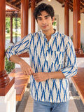 Azure Dreams – Men's Printed Cotton Kurta