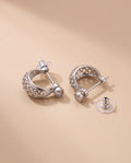 Stylish Silver Earrings for Men - Jaipuri Crown