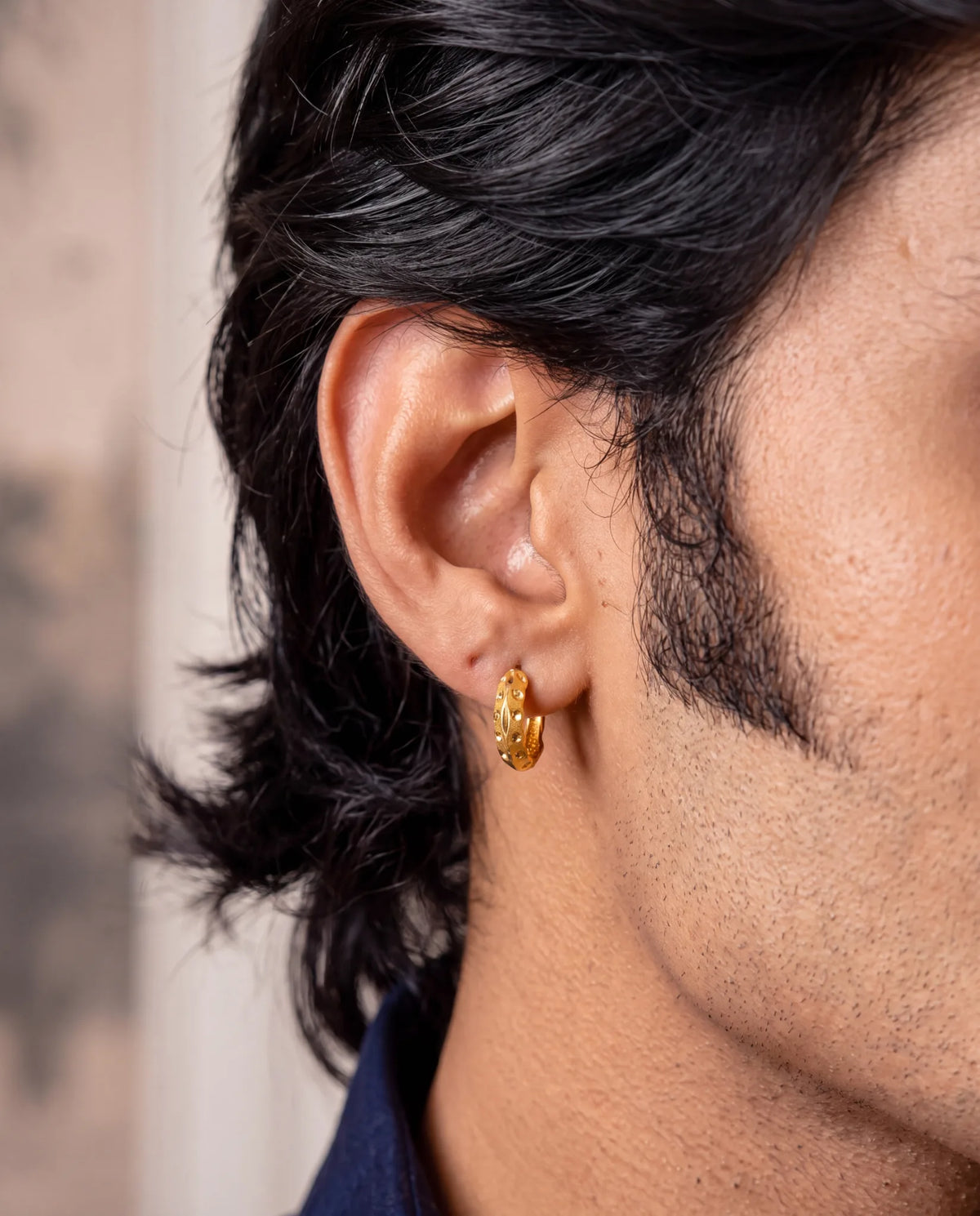 Alden 18K Gold Plated Men's Earing