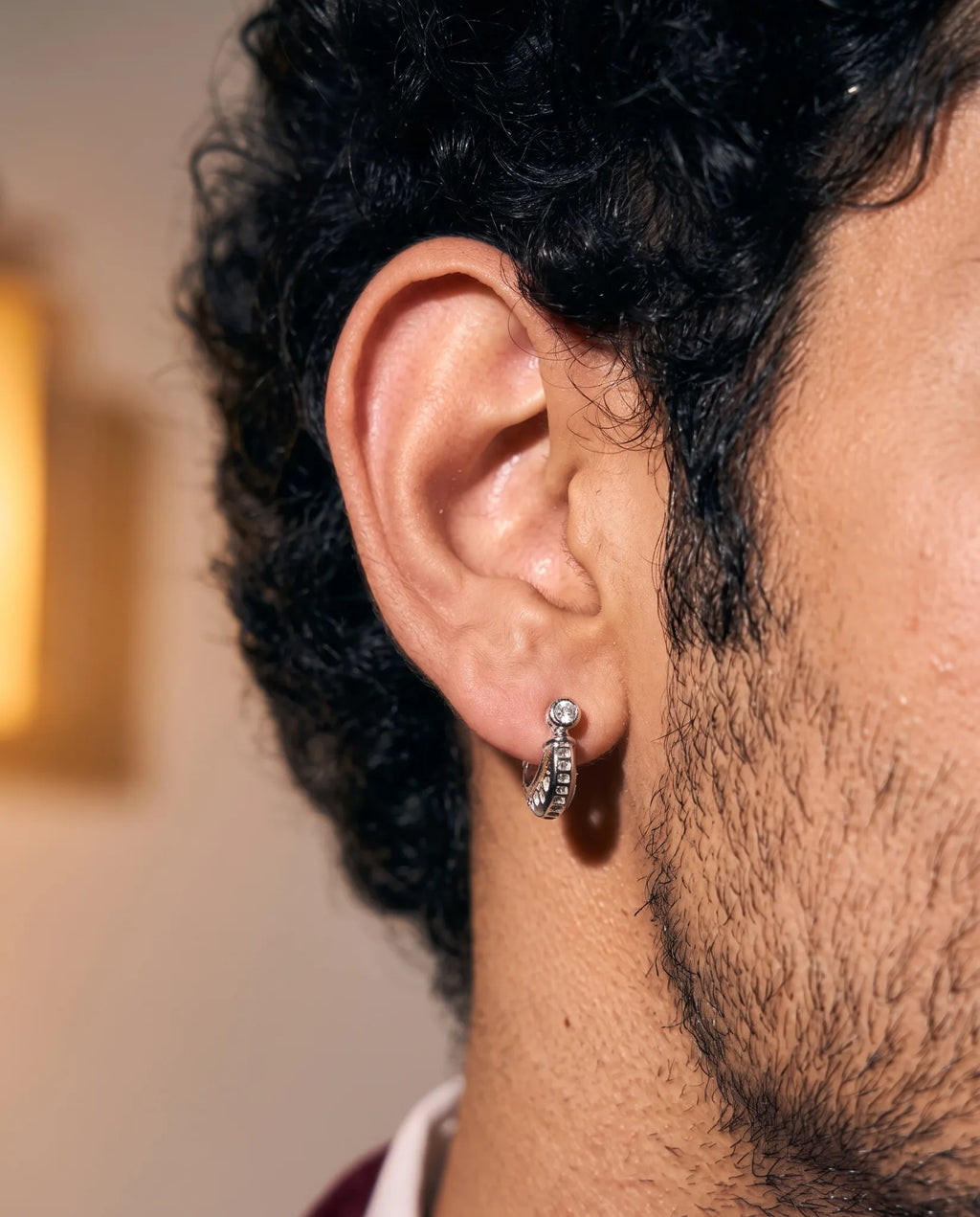 Orion Silver Men's Earing
