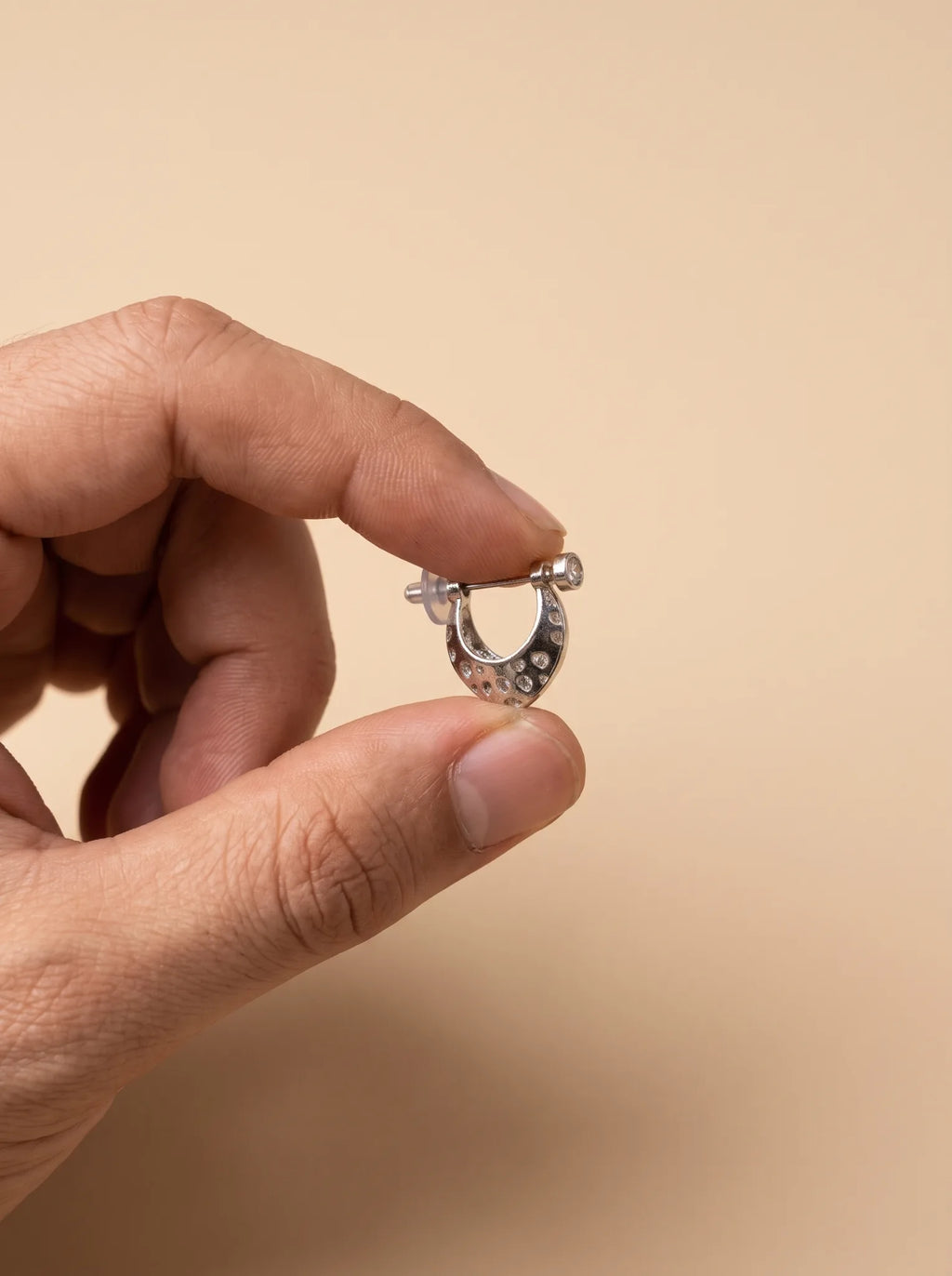 Echo Silver Men's Earing