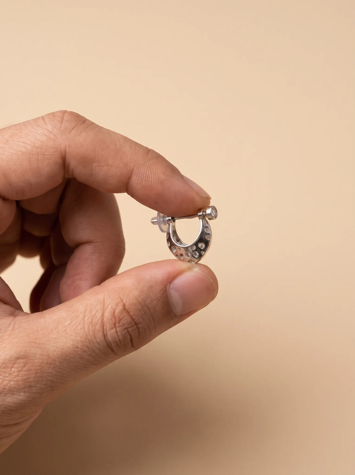 Echo Silver Men's Earing