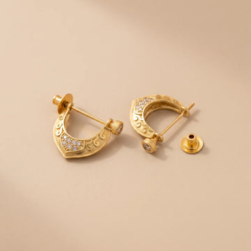 Orion 18K Gold Plated Men's Earing