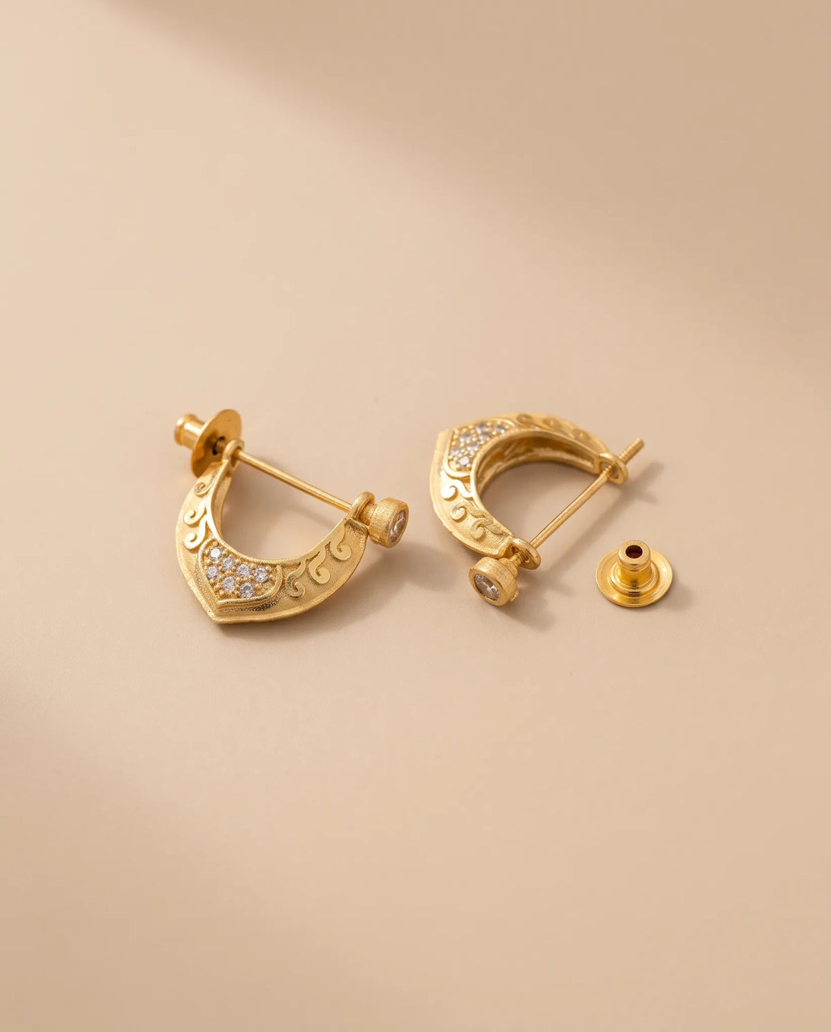Orion 18K Gold Plated Men's Earing