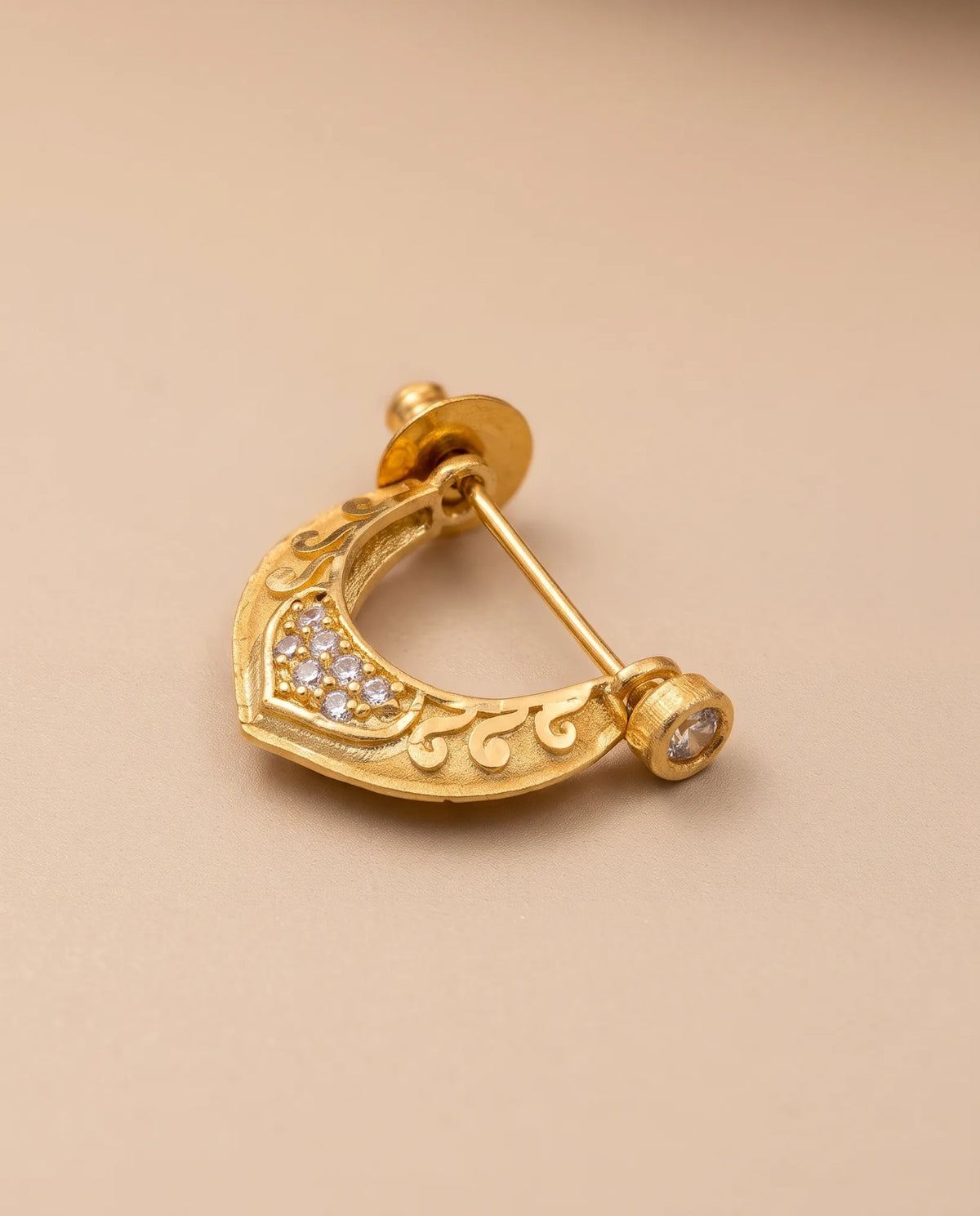 Orion 18K Gold Plated Men's Earing