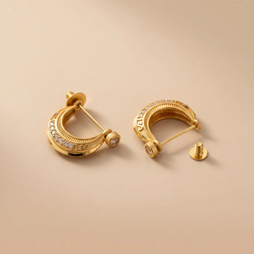 Ryder 18K Gold Plated Men's Earing