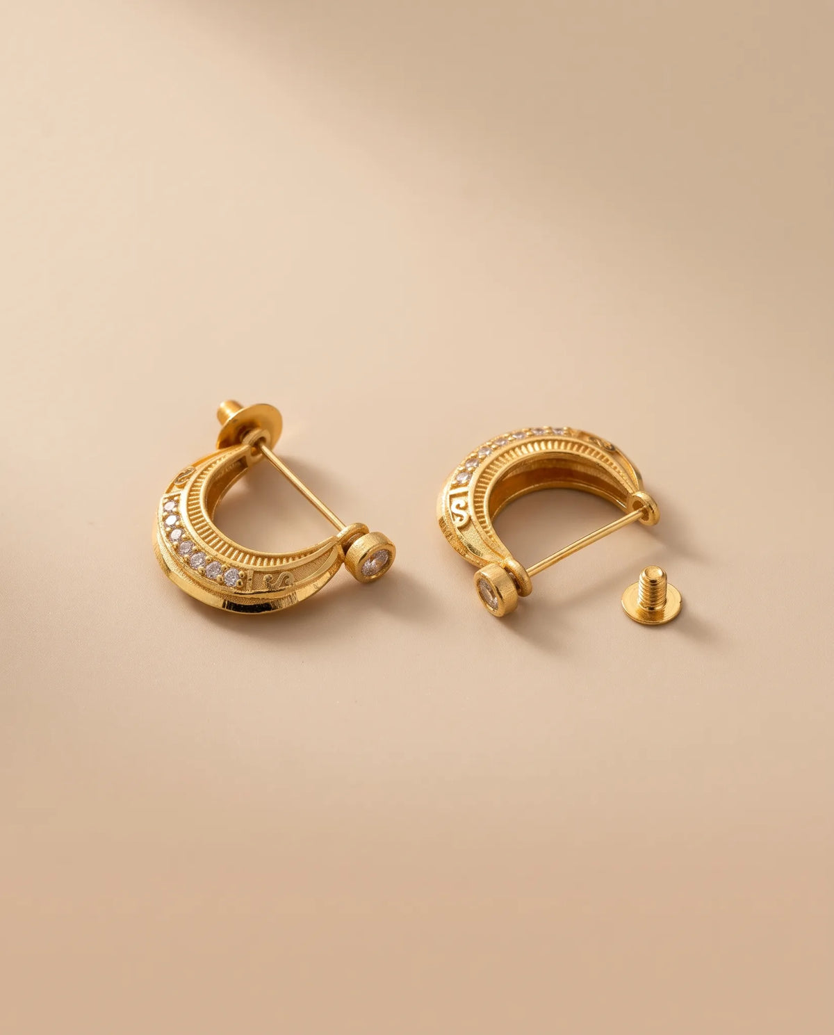 Ryder 18K Gold Plated Men's Earing