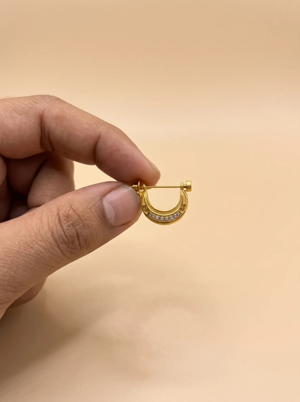 Ryder 18K Gold Plated Men's Earing